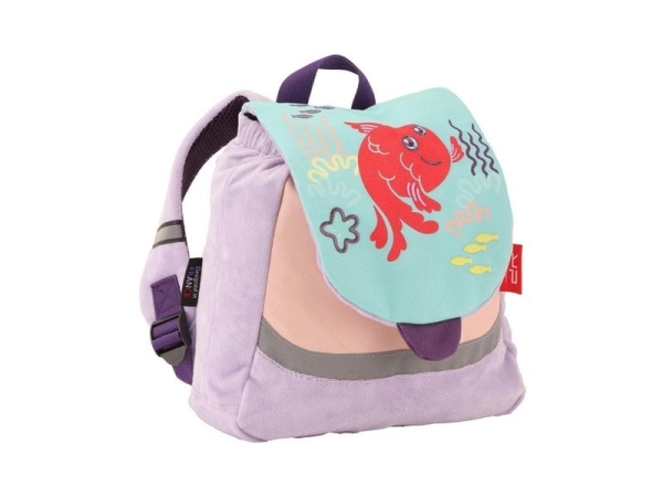 Sac à dos maternelle BODYPACK Poisson violet - léger et ergonomique pour école maternelle