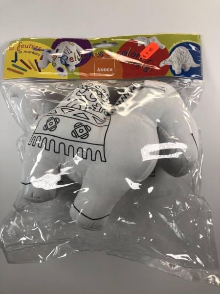 Peluches à colorier ADDEX Junior Chameau - Jouet éducatif pour enfants, activité créative