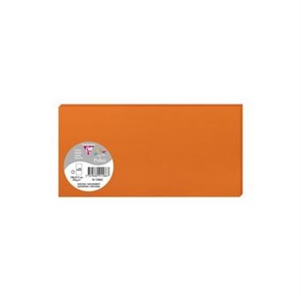 Cartes Clairefontaine Pollen 106x213 mm 210 g/m² - Capucine - Lot de 25 pour correspondance