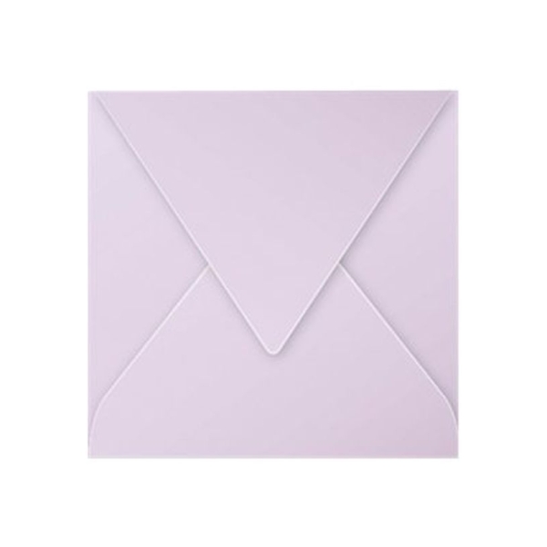 Enveloppes gommées Clairefontaine Pollen 140x140 mm - Glycine, 120 g/m², pour correspondance