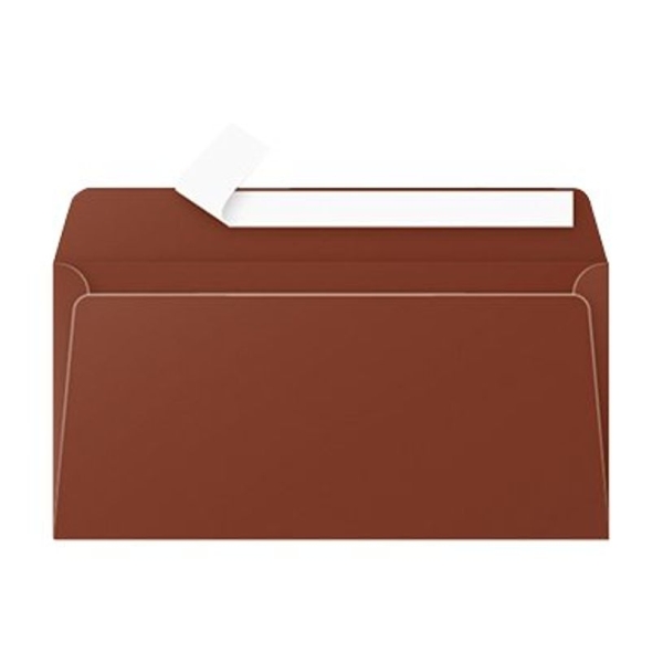 Enveloppes Clairefontaine Pollen 110x220 mm - Cacao, Lot de 20 pour correspondance