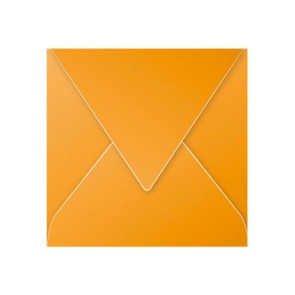 Enveloppes gommées Clairefontaine Pollen Capucine - 20 unités 140x140 mm 120 g/m² pour messages colorés