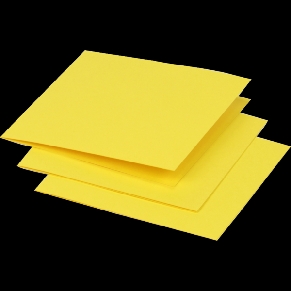 Clairefontaine Pollen Cartes pliées - 25 feuilles - 116x116 mm - 210 g/m² Jaune soleil