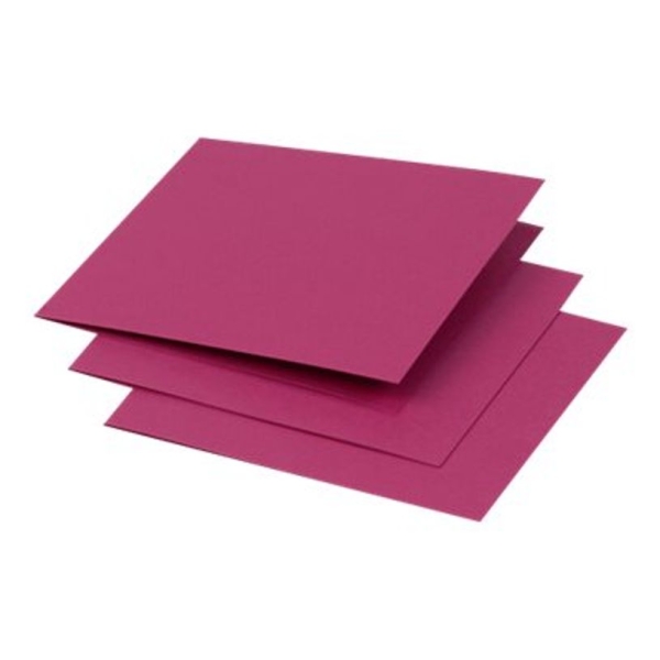 Cartes pliées Clairefontaine Pollen 116x116 mm - Framboise pour projets créatifs