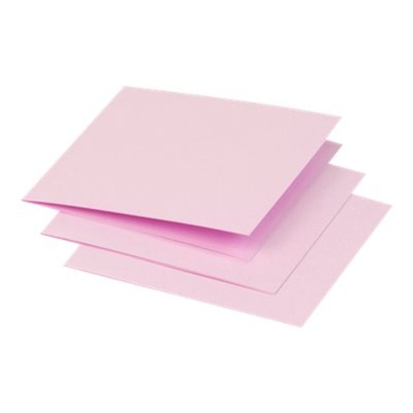 Cartes pliées Clairefontaine Pollen 116x116 mm - Rose dragée pour papeterie créative