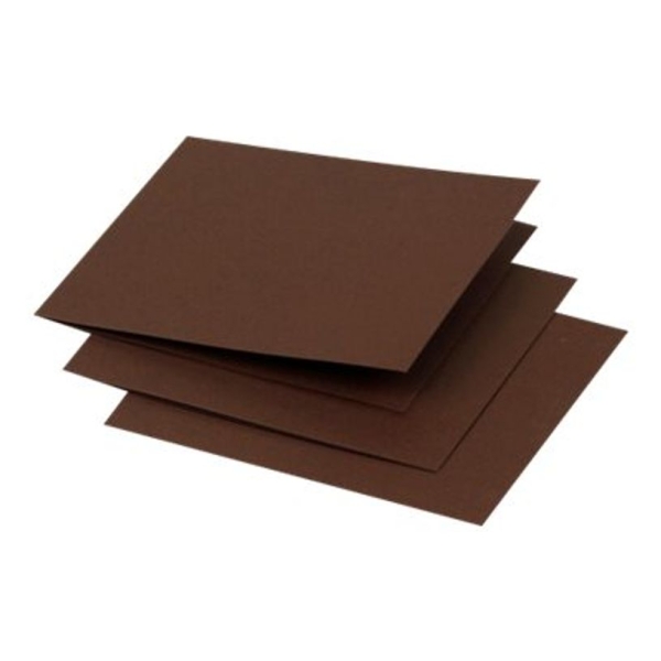Clairefontaine Pollen Cartes pliées - 25 feuilles - 116x116 mm - 210 g/m² Cacao