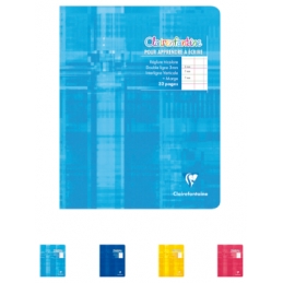 Cahier Clairefontaine 17x22 cm - Spécial maternelle, 32 pages grands carreaux interligne 3 mm, coloris assortis
