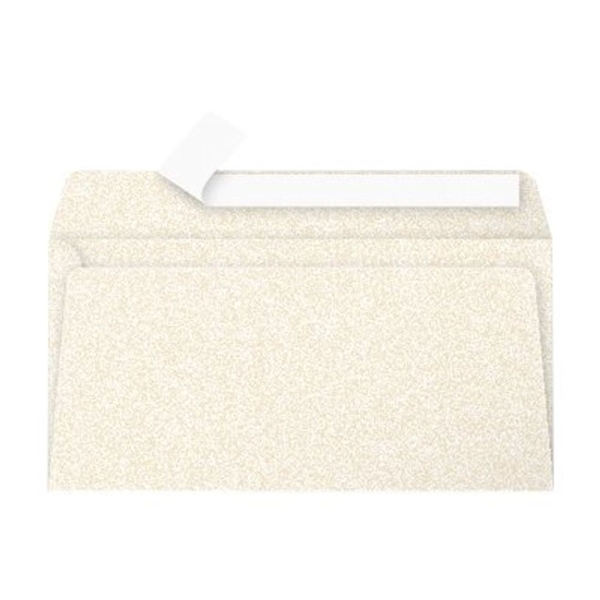 Enveloppes Pollen Clairefontaine - 20 unités 110 x 220 mm 120 g/m² Ivoire irisé pour courrier