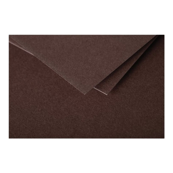 Enveloppes Pollen - 20 unités - 125 x 138 mm - côté ouvert Cacao pour correspondance