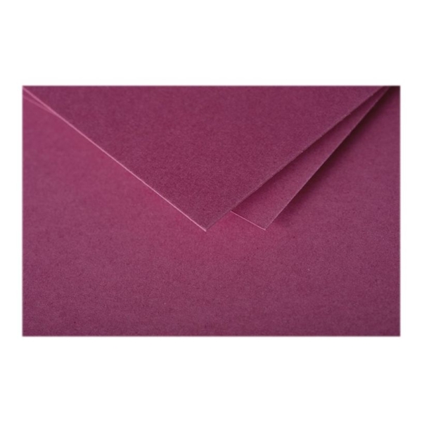 Enveloppes Pollen - 20 unités - 125 x 138 mm - côté ouvert Framboise pour correspondance