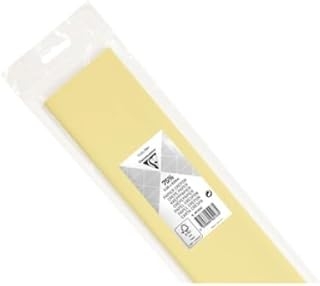 Papier crépon Clairefontaine Ivoire 500 mm x 2.5 m - Idéal pour loisirs créatifs et décoration