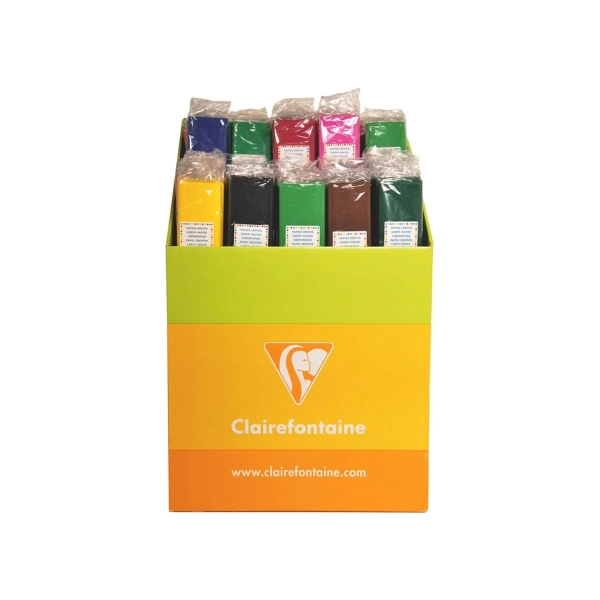 Papier crépon premium Clairefontaine - Élasticité 75% 2,50 x 0,50 m 40 g/m² Couleurs assorties pour loisirs créatifs
