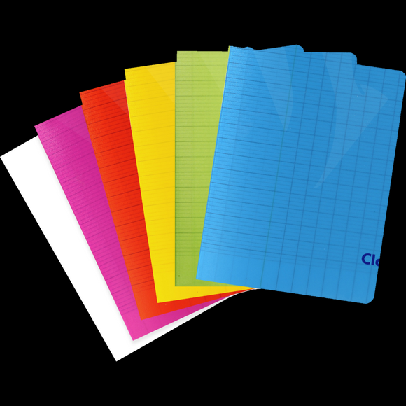Cahier Agrafé Clairefontaine Mimesys - 17x22 cm 140 Pages Grands Carreaux Papier 90 g Couverture Polypro - Pour Écriture et Apprentissage
