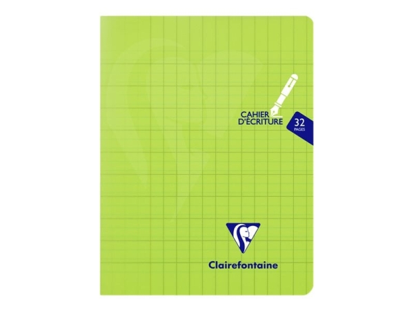 Cahier d'écriture Clairefontaine Mimesys - 17x22 cm 32 Pages Double Ligne 3 mm Papier 90 g Couverture Polypro