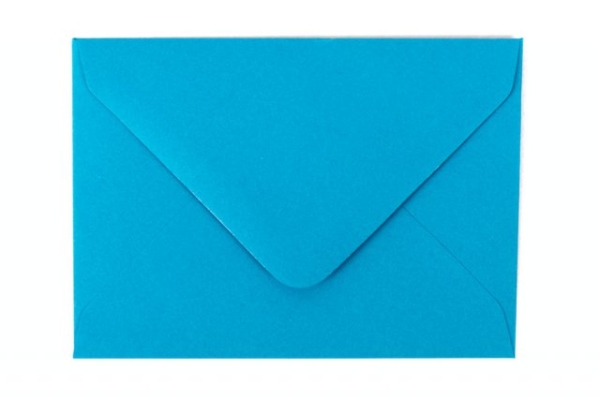 Enveloppes gommées Pollen - 20 unités 135x210 mm Bleu turquoise pour courrier et invitations