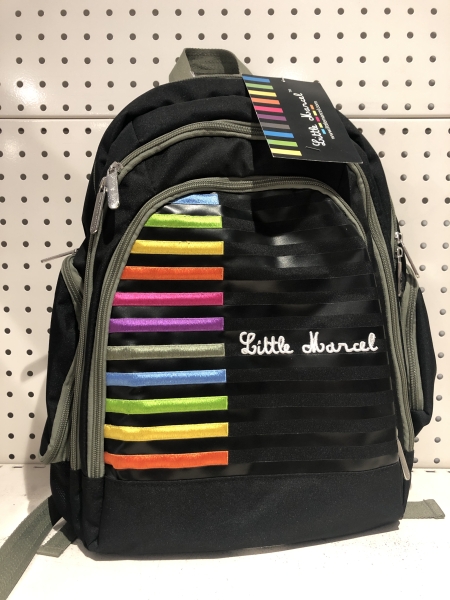Sac à dos Little Marcel rayé - Multicolore 35L pour école, loisirs ou voyages