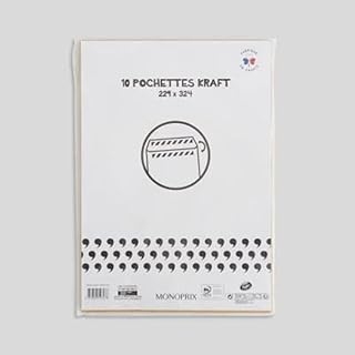 Enveloppes kraft GPV 22,9x32,4cm - Lot de 10 avec rabat tuck pour usage maison
