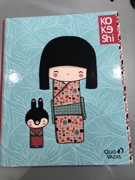 Classeur A4 QUOVADIS Kokeshi - Format A4, Compatible avec Documents et Dossiers de Bureau