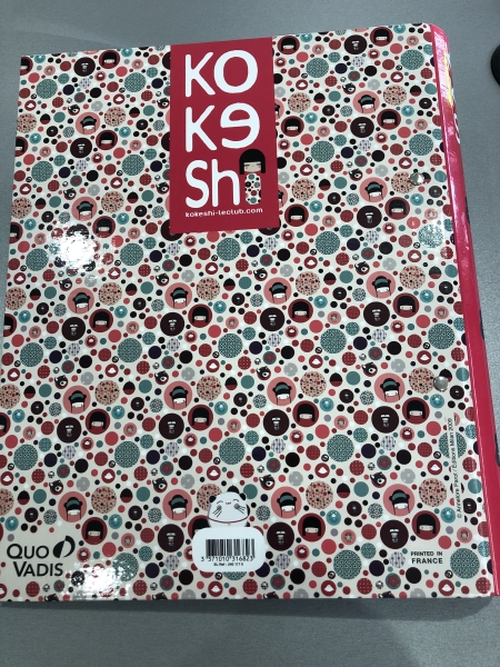 Classeur A4 QUOVADIS Kokeshi - Format A4, Compatible avec Documents et Dossiers de Bureau