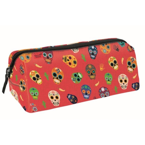 Trousse Triangulaire Quo Vadis Mexico - 1 Compartiment - 2 Modèles - Usage Scolaire et Bureau