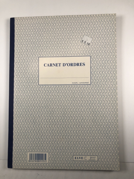 Carnet d'ordres 