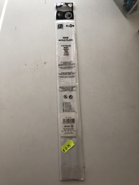 règle plate 30cm
