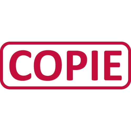 Tampon encreur Trodat Xprint - formule "Copie" rouge - pour marquage documents administratifs et correspondance