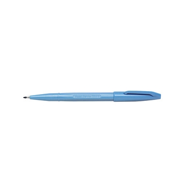 Stylo feutre PentelArts Sign Pen S520 - pointe fine, encre bleue claire pour écriture et dessin