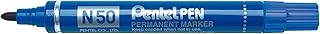 Marqueur permanent Pentel N50 - Pointe ogive 2 mm Bleu pour bureau ou atelier