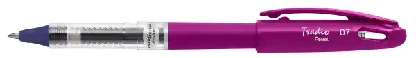 Stylo roller Pentel EnerGel Tradio - Encre Fluo Violet Séchage Rapide 0.7mm Pour Écriture Fréquente