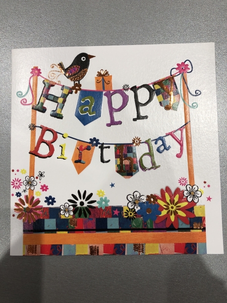 Cartes Doubles Pictura Mosaic "Happy Birthday" - Format A6 Papier Premium Enveloppes Incluses pour Anniversaire