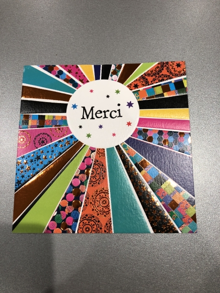 Cartes Doubles Pictura Mosaic "Merci" - Format A6 Papier Premium Enveloppes Incluses pour Anniversaire et Correspondance