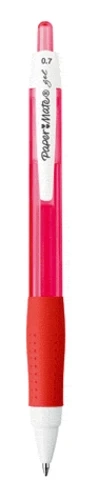 Stylo gel Papermate 0.7mm - Rouge, Blanc - Écriture fluide pour bureau et école