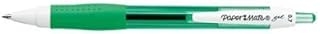 Stylo gel Papermate 0.7mm - Vert Blanc - Écriture fluide pour bureau et école