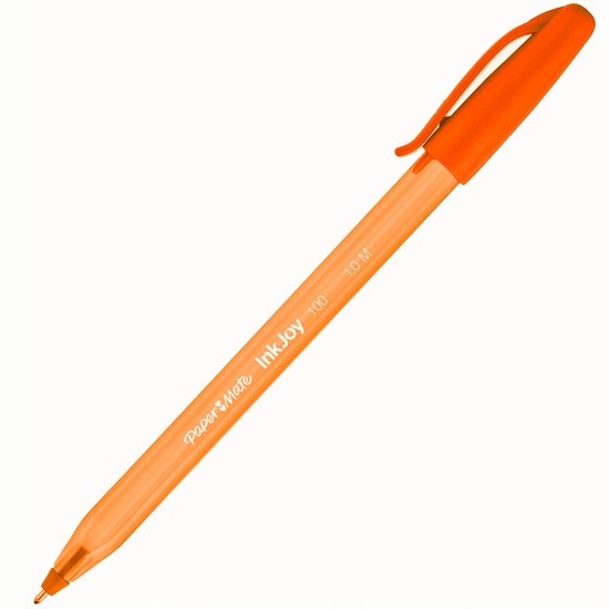 Stylo bille Paper Mate InkJoy - Orange - Écriture fluide et confortable pour bureau et école