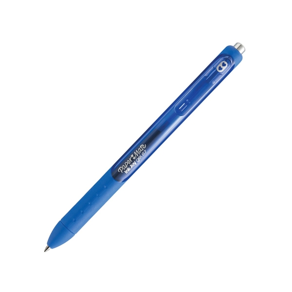 Stylo roller Paper Mate Inkjoy Gel - Pointe moyenne, encre gel bleue, rétractable pour écriture bureau et école