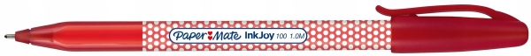 Stylo Paper Mate Inkjoy 1.0 M rouge - Écriture fluide séchage rapide pour bureau et école