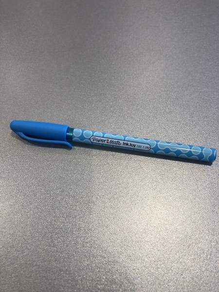 Stylo Paper Mate Inkjoy 1.0 M Bleu clair - Écriture fluide séchage rapide pour bureau et école