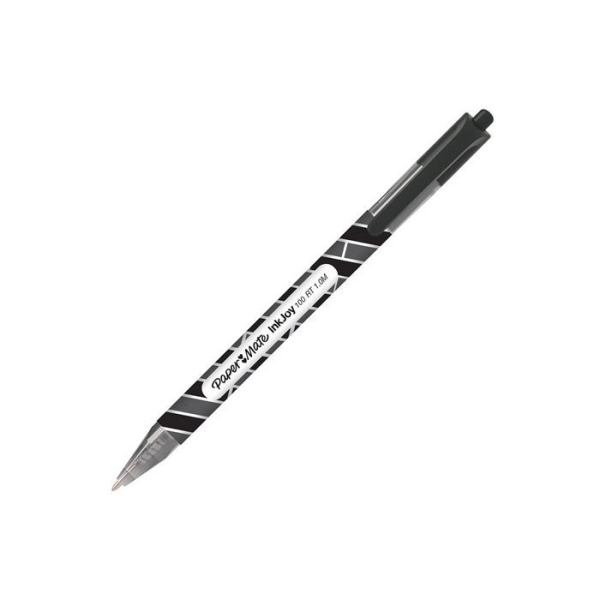 Stylo automatique Paper Mate Inkjoy 1.0 M - Noir pour écriture fluide et précise