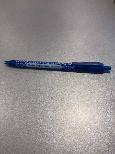 Stylo automatique Paper Mate Inkjoy 1.0 M - Bleu pour écriture fluide et précise