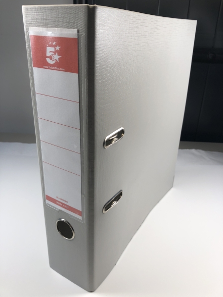 Classeur à levier - Dos 80 mm - A4 - pour 600 feuilles - couleurs assorties - rangement bureau