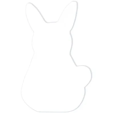 Figurine Crealia Lapin 3D Decopatch - Effet relief texturé pour loisirs créatifs et décoration manuelle