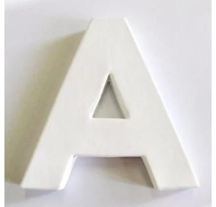 Lettre décoration 3D Decopatch A - 12 cm pour décoration et loisirs créatifs manuels