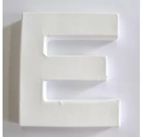 Lettre décoration 3D Decopatch E - 12 cm pour décoration et loisirs créatifs manuels