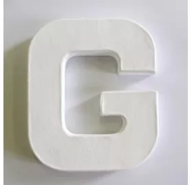 Lettre décoration 3D Decopatch G - 12 cm pour décoration et loisirs créatifs manuels