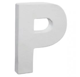 Lettre décoration 3D Decopatch P - 12 cm pour décoration et loisirs créatifs manuels