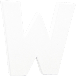 Lettre décoration 3D Decopatch W - 12 cm pour décoration et loisirs créatifs manuels