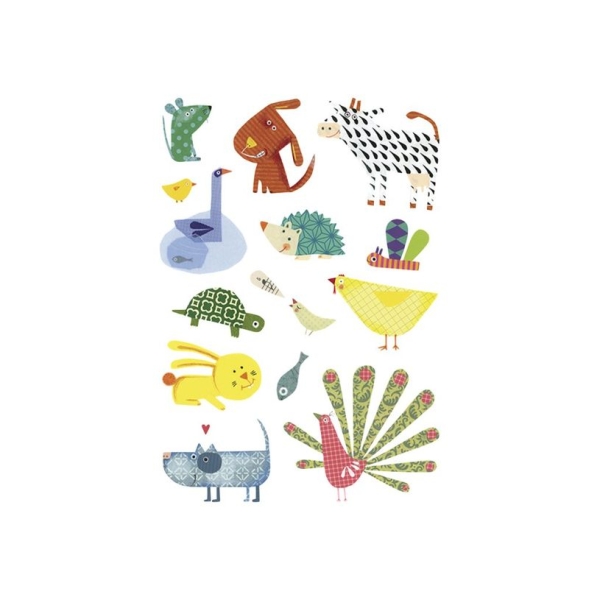 Gommettes animaux de la campagne - Set Maildor pour activités créatives et éducatives