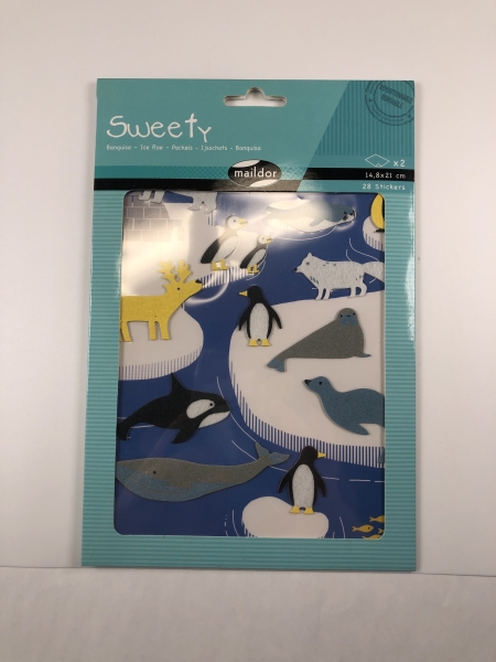 Gommettes animaux banquise Baby - Activités créatives pour enfants et loisirs éducatifs