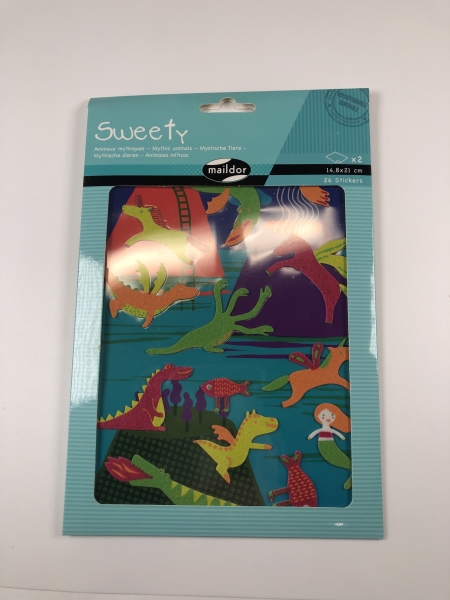 Gommettes animaux mythiques Baby - Création et collage pour enfants et activités éducatives